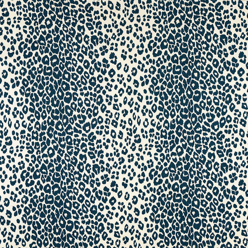 Schumacher Iconic Leopard Ink Fabric