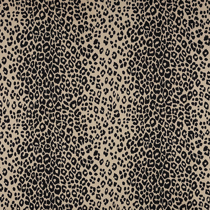 Schumacher Iconic Leopard Ebony/Natural Fabric