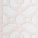 Schumacher Zanzibar Trellis Matte Blush Fabric - Eade's Wallpaper