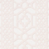 Schumacher Zanzibar Trellis Matte Blush Fabric - Eade's Wallpaper