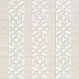 Schumacher Zanzibar Trellis Matte Sand Fabric - Eade's Wallpaper
