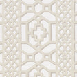 Schumacher Zanzibar Trellis Matte Sand Fabric - Eade's Wallpaper
