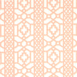 Schumacher Zanzibar Trellis Coral Fabric - Eade's Wallpaper
