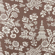 Schumacher Song Garden Cocoa Fabric - Eade's Wallpaper