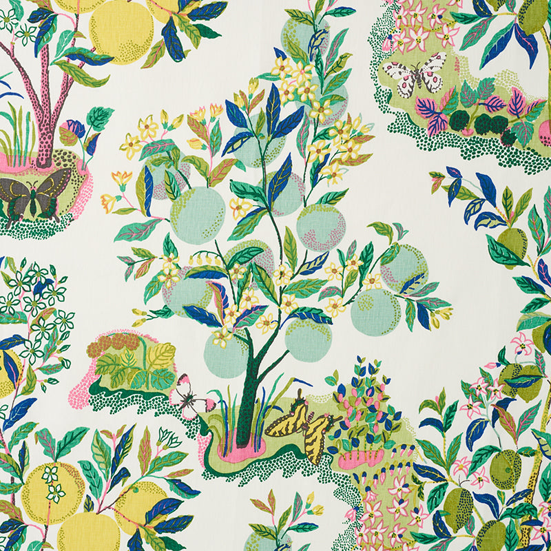 Schumacher Citrus Garden Lime Fabric