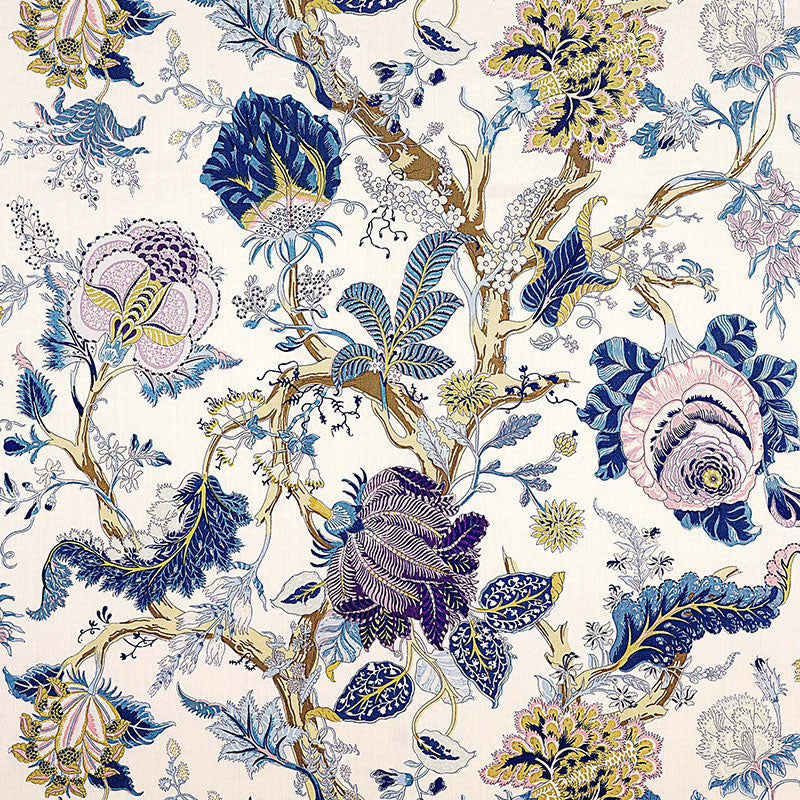 Schumacher Indian Arbre Hyacinth Fabric
