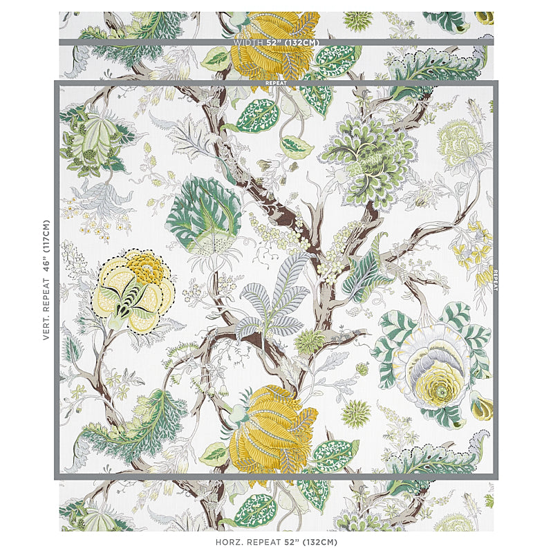 Schumacher Indian Arbre Citron Fabric