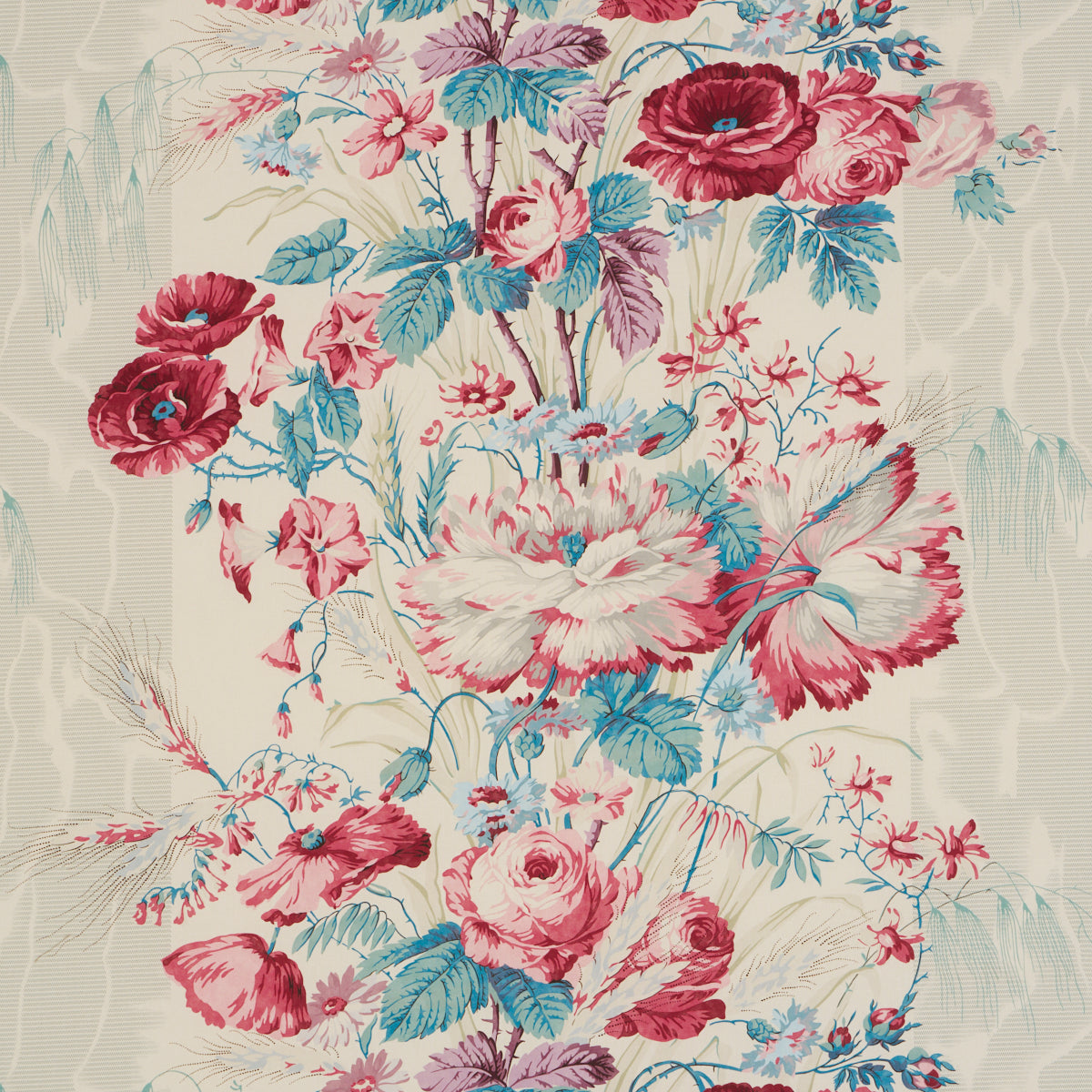 Schumacher 175792 BOUGHTON HOUSE in ROUGE Fabric - A LOVE AF