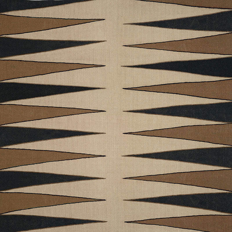 Schumacher Moorea Lava Black Fabric - Eade's Wallpaper