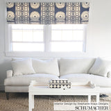 Schumacher Bora Bora Print Marine Fabric