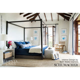 Schumacher Bora Bora Print Marine Fabric