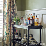 Schumacher Peacock Emerald Fabric - Eade's Wallpaper