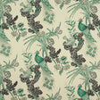 Schumacher Peacock Emerald Fabric - Eade's Wallpaper