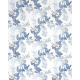 Schumacher Peacock Porcelain Fabric - Eade's Wallpaper