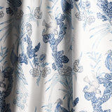Schumacher Peacock Porcelain Fabric - Eade's Wallpaper