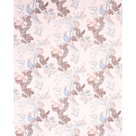 Schumacher Peacock Blush Fabric - Eade's Wallpaper