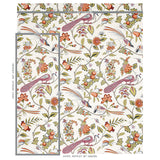Schumacher Campagne Persimmon & Pink Fabric