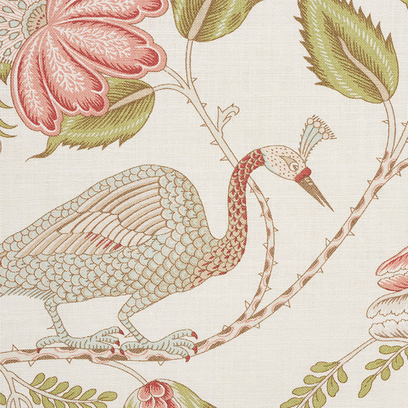 Schumacher Campagne Mineral & Rose Fabric