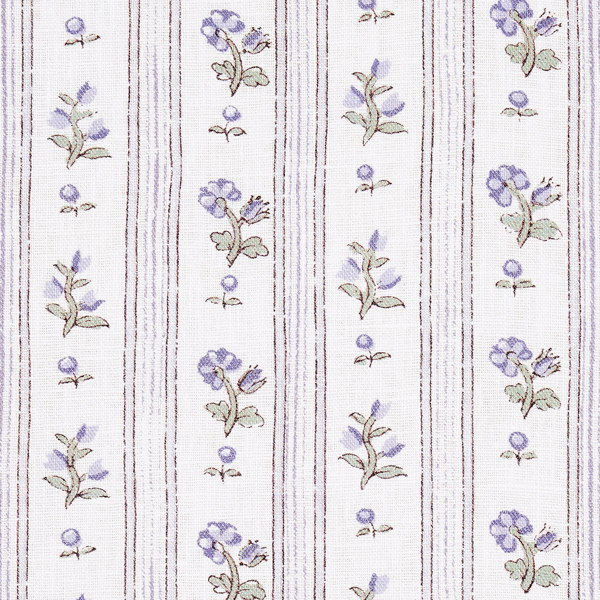 Schumacher Cabanon Stripe Violet Fabric