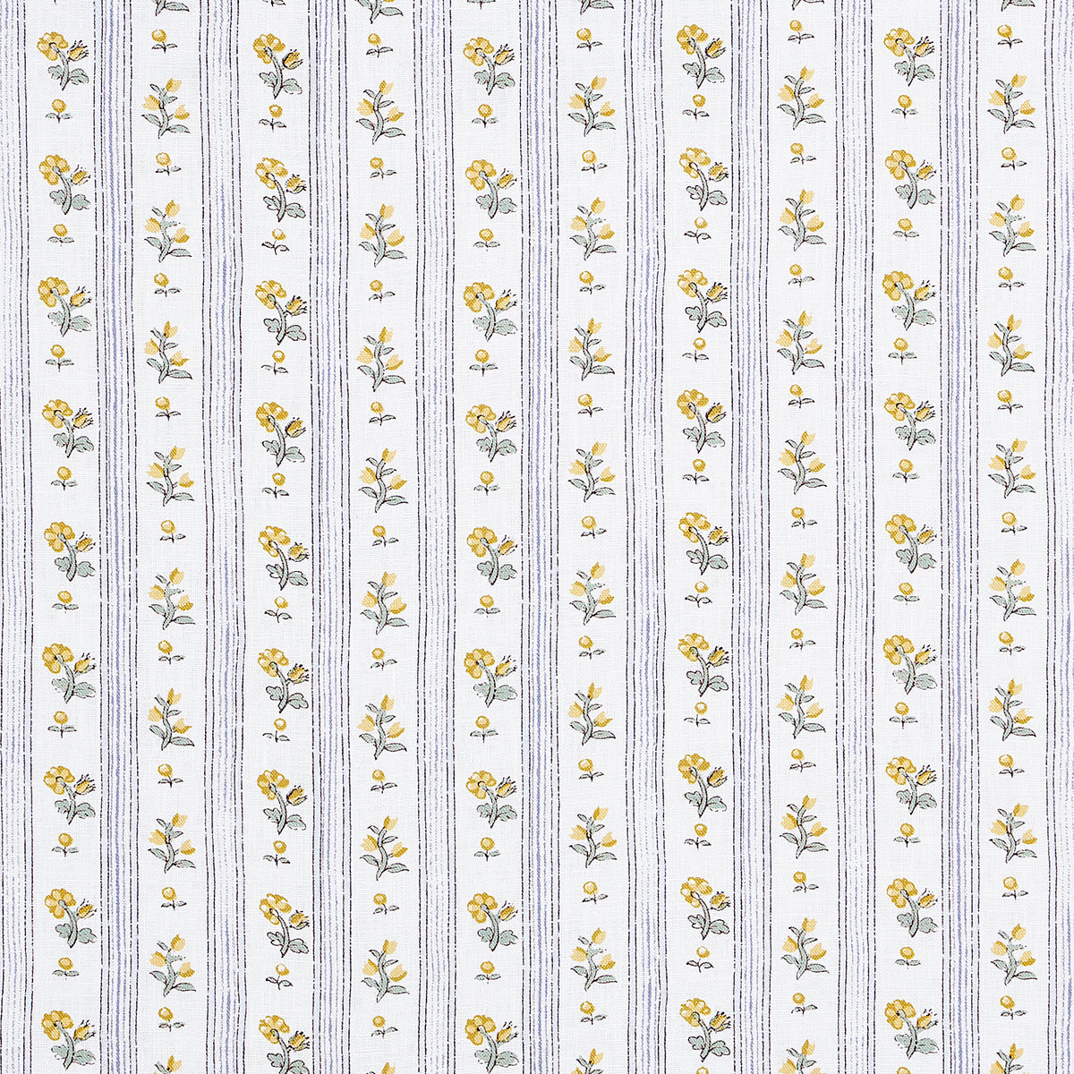 Schumacher Cabanon Stripe Jaune Fabric