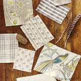 Schumacher Le Castellet Grisaille & Jonquil Fabric - Eade's Wallpaper
