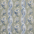 Schumacher Le Castellet Gris & Bleu Fabric - Eade's Wallpaper