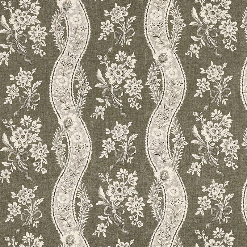 Schumacher Le Castellet Brun Fabric - Eade's Wallpaper
