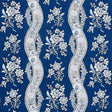 Schumacher Le Castellet Indigo Fabric - Eade's Wallpaper