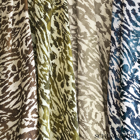 Schumacher Feline Stone Fabric
