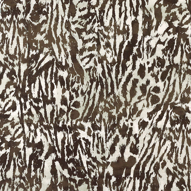 Schumacher Feline Darkwood Fabric