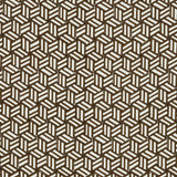 Schumacher Tumbling Blocks Chocolate Fabric - Eade's Wallpaper