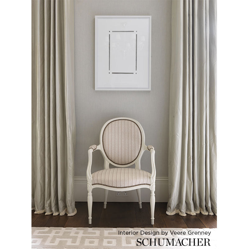 Schumacher Kiosk Temple Pink Fabric - Eade's Wallpaper