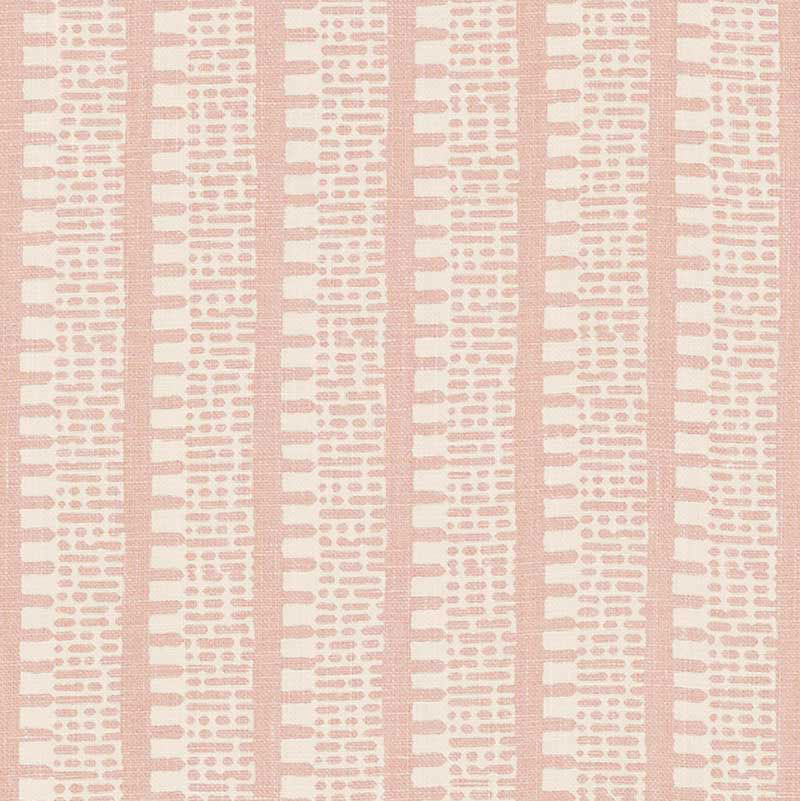 Schumacher Kiosk Temple Pink Fabric - Eade's Wallpaper