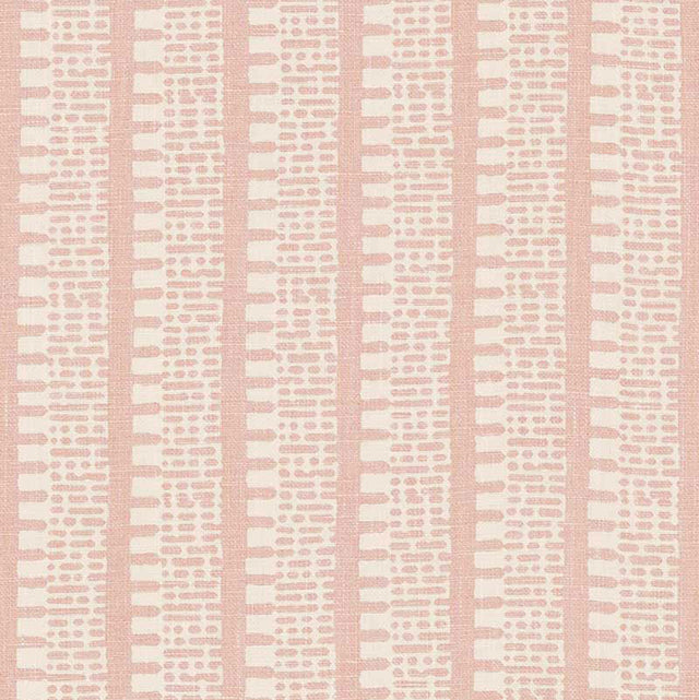 Schumacher Kiosk Temple Pink Fabric - Eade's Wallpaper