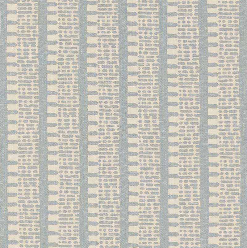 Schumacher Kiosk Orpington Blue Fabric - Eade's Wallpaper