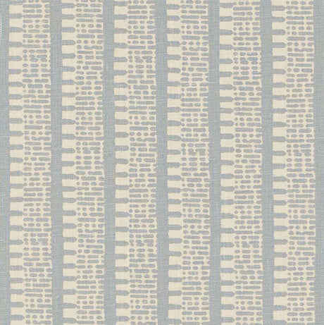 Schumacher Kiosk Orpington Blue Fabric - Eade's Wallpaper