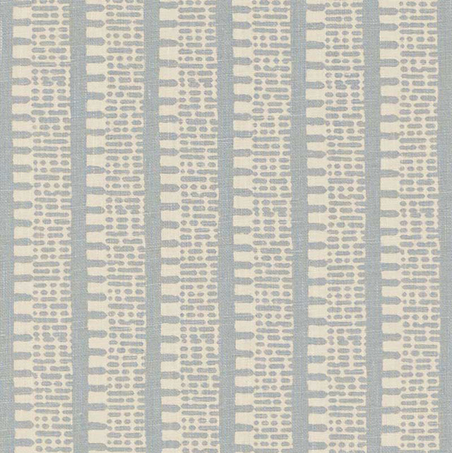 Schumacher Kiosk Orpington Blue Fabric - Eade's Wallpaper