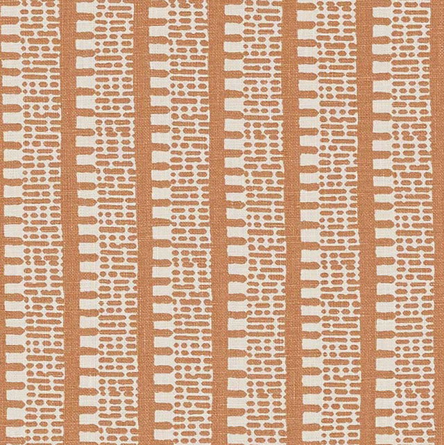 Schumacher Kiosk Burnt Orange Fabric - Eade's Wallpaper