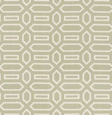 Schumacher Pavilion Sage Fabric - Eade's Wallpaper