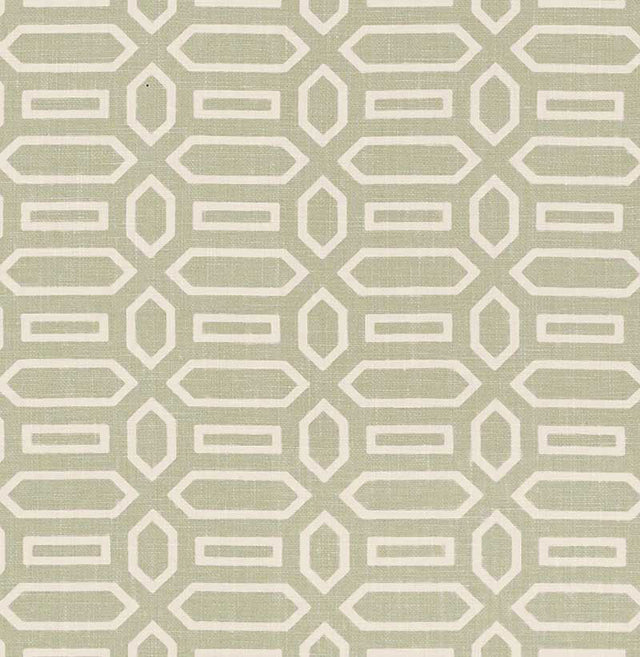 Schumacher Pavilion Sage Fabric - Eade's Wallpaper