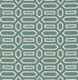 Schumacher Pavilion Peacock Blue Fabric - Eade's Wallpaper