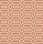 Schumacher Pavilion Burnt Orange Fabric - Eade's Wallpaper