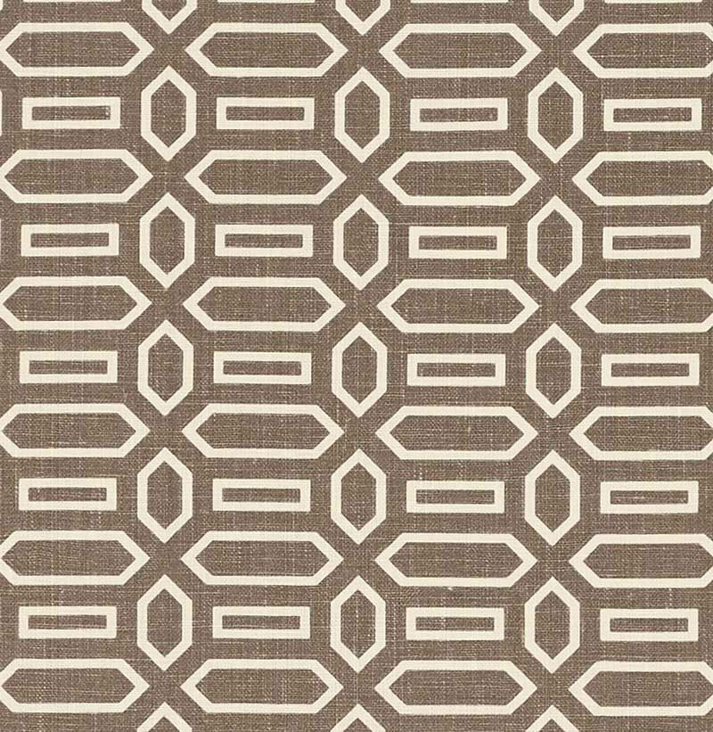 Schumacher Pavilion Berber Brown Fabric - Eade's Wallpaper