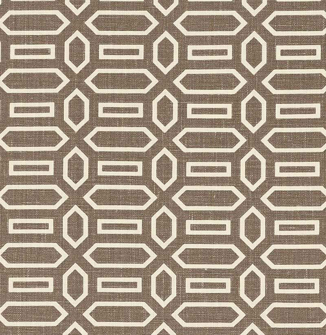 Schumacher Pavilion Berber Brown Fabric - Eade's Wallpaper