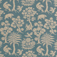 Schumacher Woodland Silhouette Cadet Fabric - Eade's Wallpaper