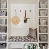 Schumacher Woodland Silhouette Steel Fabric - Eade's Wallpaper