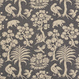 Schumacher Woodland Silhouette Steel Fabric - Eade's Wallpaper