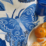 Schumacher Exotic Butterfly Marine Fabric