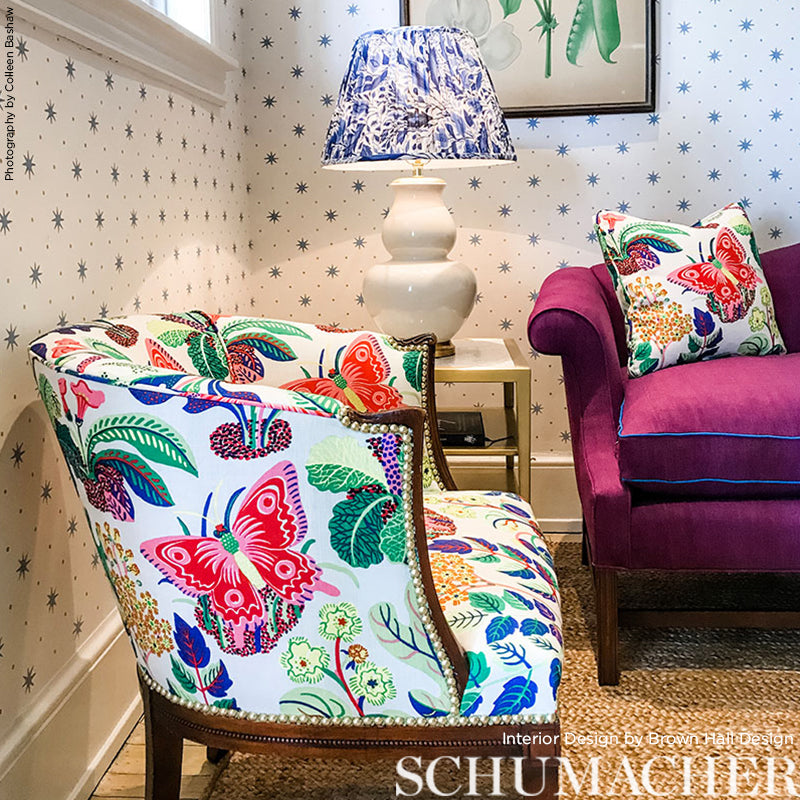 Schumacher Exotic Butterfly Spring Fabric