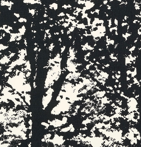 Schumacher Woodland Black Fabric - Eade's Wallpaper